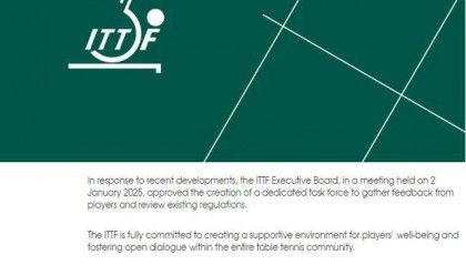 最新！国际乒联成立工作组