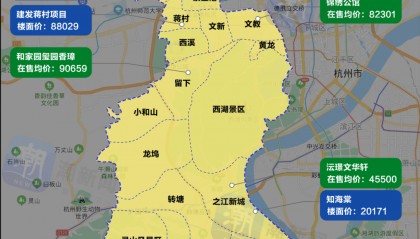 杭州最新房价地图！新房究竟是涨了还是跌了